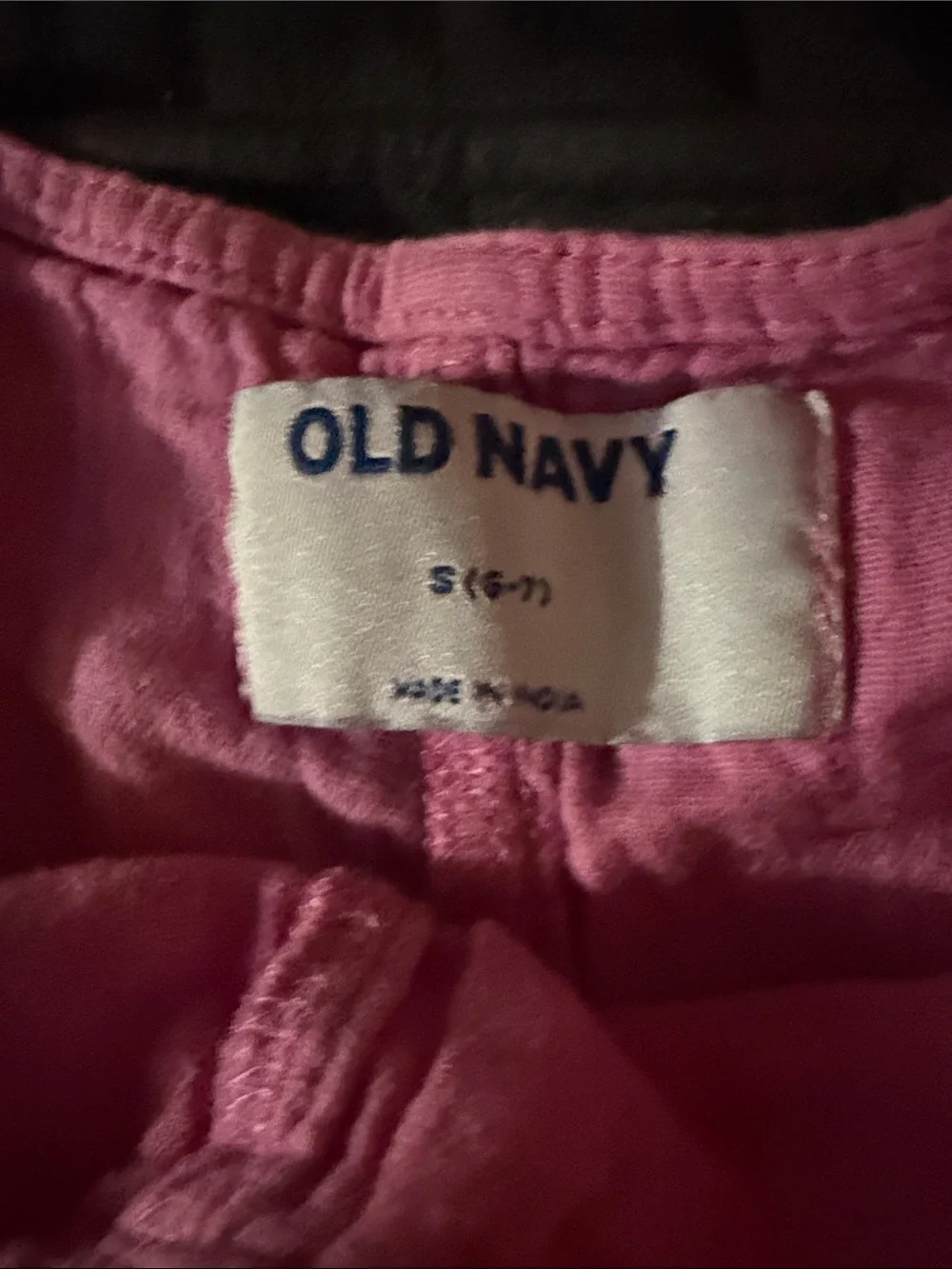 Old Navy Girls' Pink Cotton Gauze Tie-Shoulder Romper